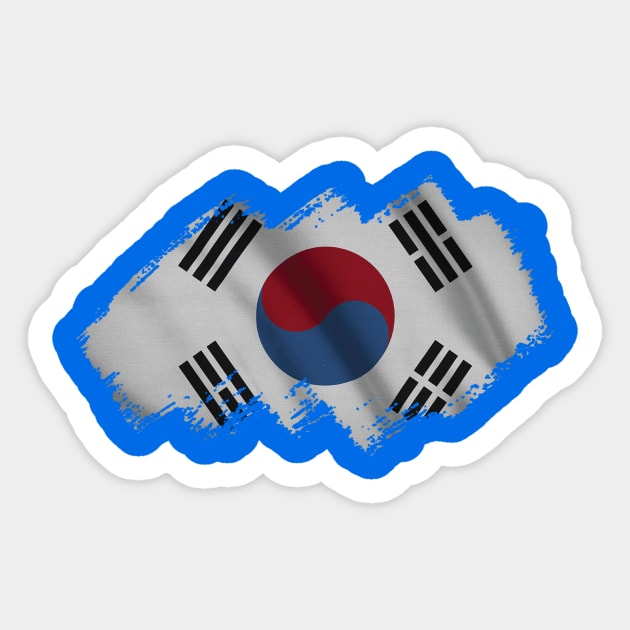 South Korean Flag Sticker by Teemperor